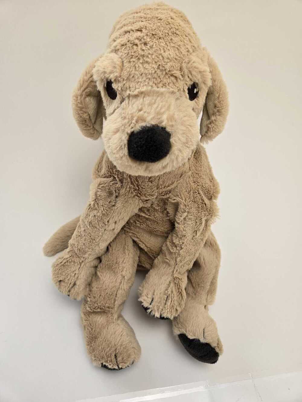 Ikea Gosig Golden Soft Floppy Dog Golden Retriever Sewn Eyes (15 inch)